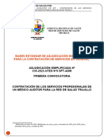 Bases Estándar de Adjudicación Simplificada para La Contratación de Servicios en General