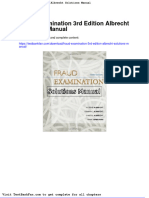 Fraud Examination 3rd Edition Albrecht Solutions Manual