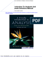 Friendly Introduction To Analysis 2nd Edition Kosmala Solutions Manual