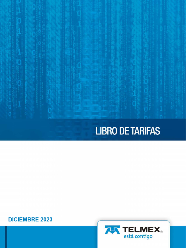 Tarifas y Servicios de Telmex 2023 | PDF | Tipo de cambio ...