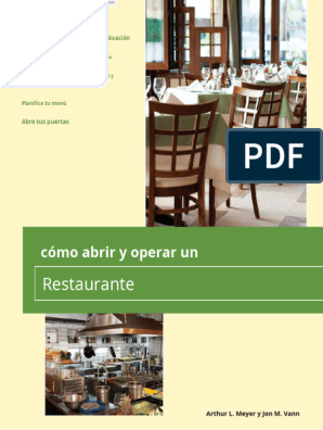 Como Abrir y Operar un Restaurante, PDF, Alimentos