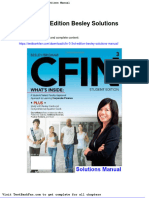 Cfin 3 3rd Edition Besley Solutions Manual