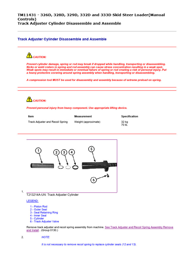 John Deere 329D Skid Steer Loader (Manual Controls) Service Repair