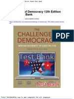 Challenge of Democracy 12th Edition Janda Test Bank