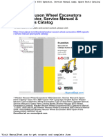 Wacker Neuson Wheel Excavators 6503 Operator Service Manual Spare Parts Catalog