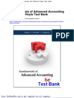 Fundamentals of Advanced Accounting 6th Edition Hoyle Test Bank