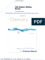 Chemistry 10th Edition Whitten Solutions Manual