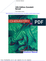 Chemistry 10th Edition Zumdahl Solutions Manual