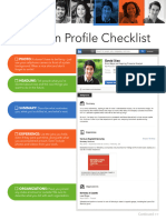 LinkedIn Profile Checklist 2014