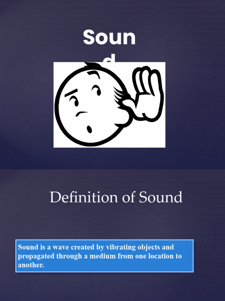 1 Sound PDF Sound Waves