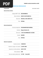 Plantilla de Transferencia Bancaria | PDF