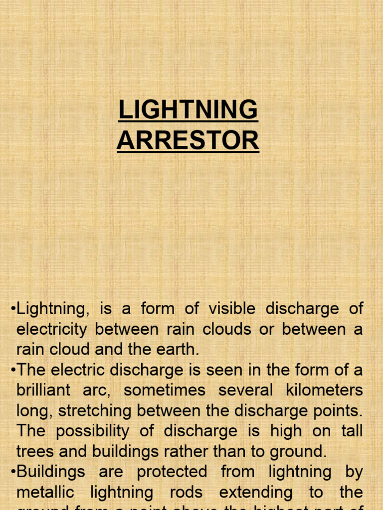 Understanding Lightning Arrestors and Protection | PDF