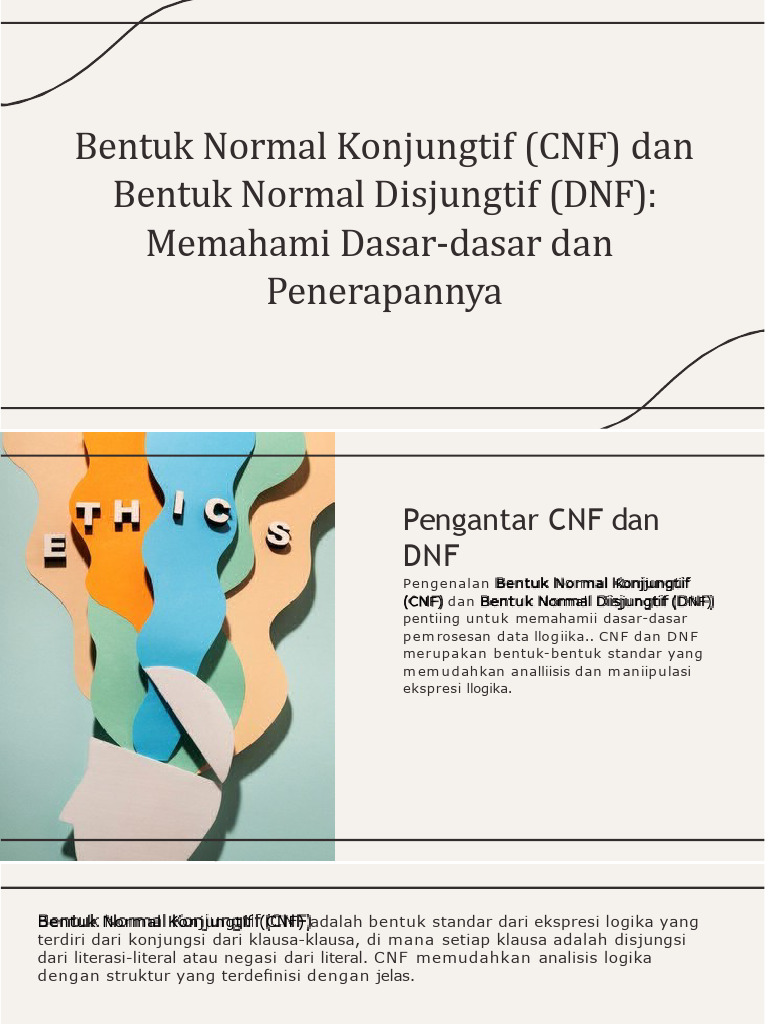 Pemahaman CNF dan DNF dalam Logika | PDF