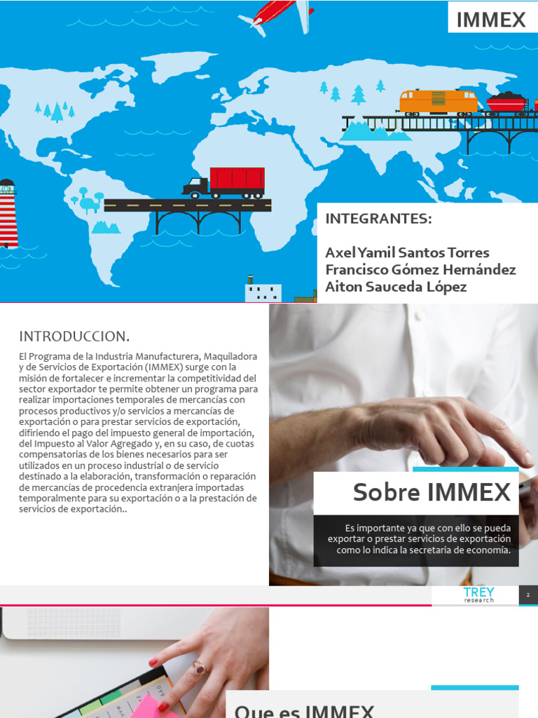 IMMEX COMERCIO Y LOGISTICA INTERNACIONAL | PDF | Exportaciones | Valor ...