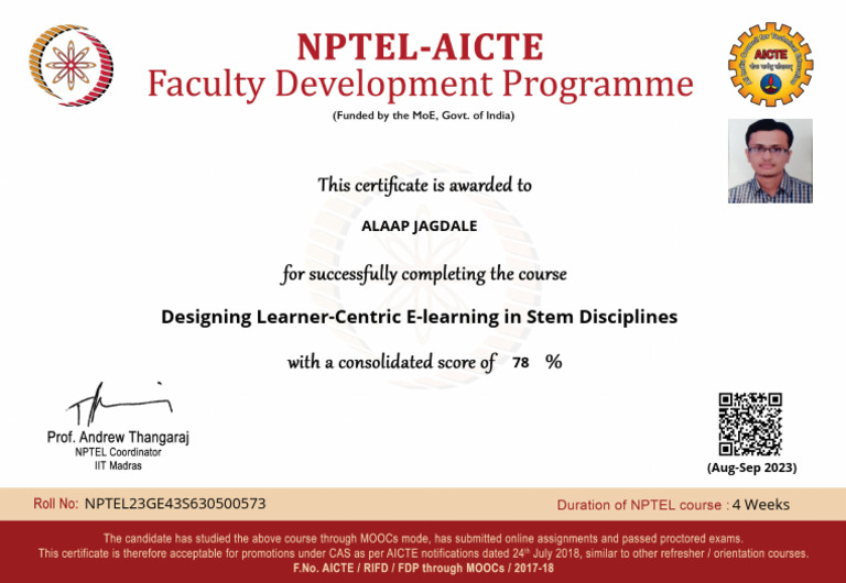Designing Learner-Centric E-Learning in Stem Disciplines - FDP - AJ | PDF
