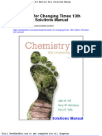 Chemistry For Changing Times 13th Edition Hill Solutions Manual