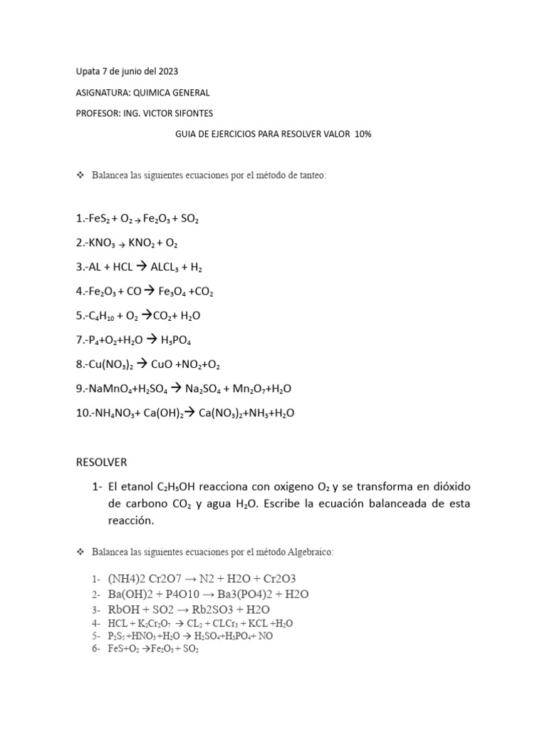 Actividad Quimica 1 PDF