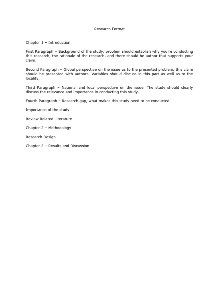 Market Research Study Format Guide | PDF | Science & Mathematics
