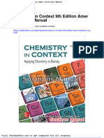 Chemistry in Context 9th Edition Amer Solutions Manual