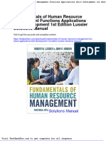 Fundamentals of Human Resource Management Functions Applications Skill Development 1st Edition Lussier Solutions Manual