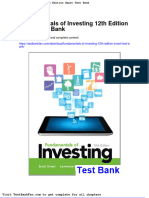 Fundamentals of Investing 12th Edition Smart Test Bank