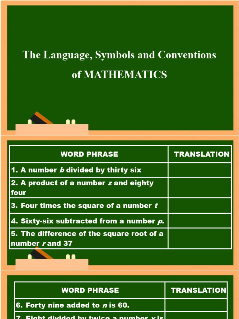 Language, Symbols and Conventions | PDF | Teaching Methods & Materials
