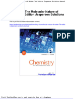 Chemistry The Molecular Nature of Matter 7th Edition Jespersen Solutions Manual