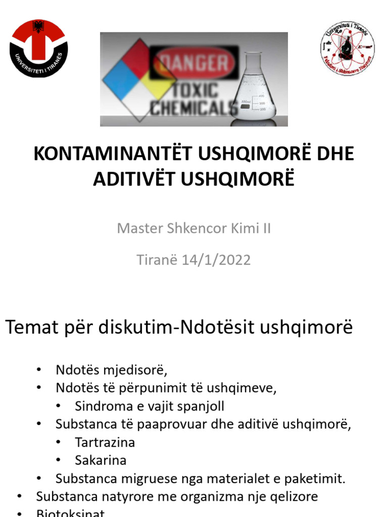 Lex-9-NDOTËSIT Dhe ADITIVËT USHQIMORË | PDF