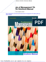 Fundamentals of Management 7th Edition Griffin Solutions Manual