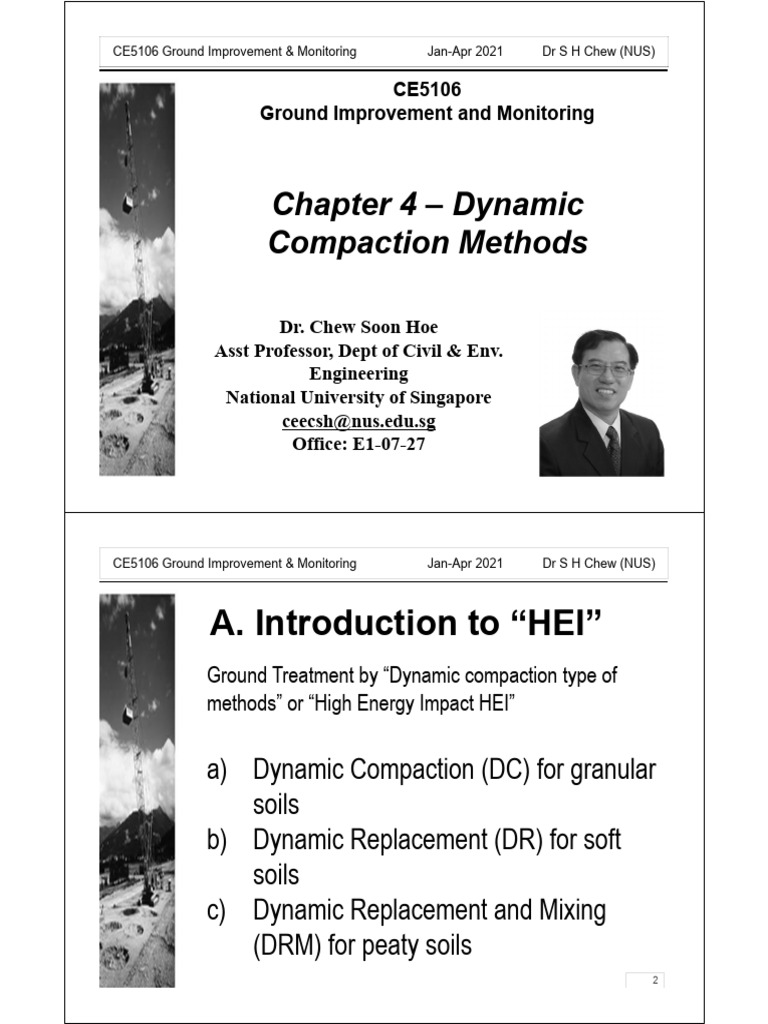 Dynamic Compaction Techniques Overview | PDF | Earth Sciences ...