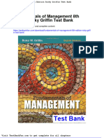 Fundamentals of Management 8th Edition Ricky Griffin Test Bank