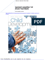 Child Development Canadian 1st Edition Santrock Test Bank