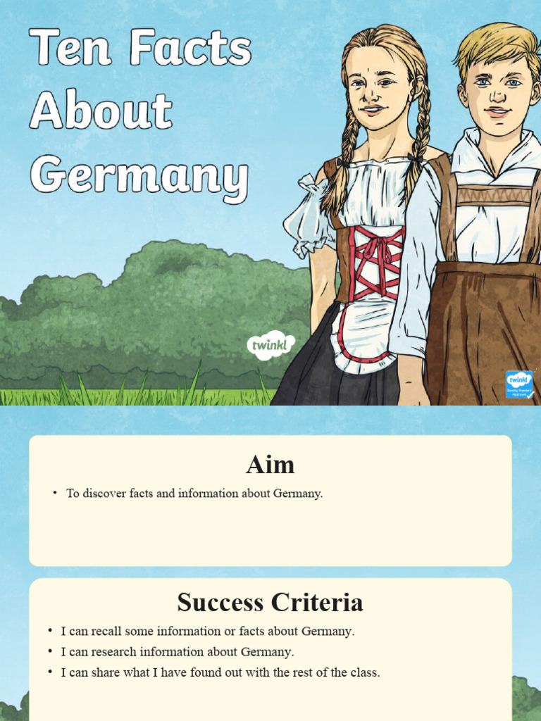 Ten Facts About Germany Powerpoint German Deutsch - Ver - 1 | PDF ...