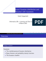 Multidimensional Gaussian Distribution