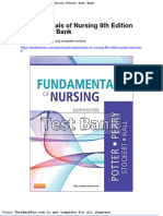 Fundamentals of Nursing 8th Edition Potter Test Bank