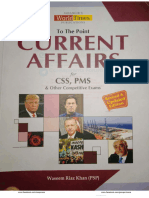 To The Point Current Affairs For CSS & PMS by Waseem Riaz Khan (JWT)