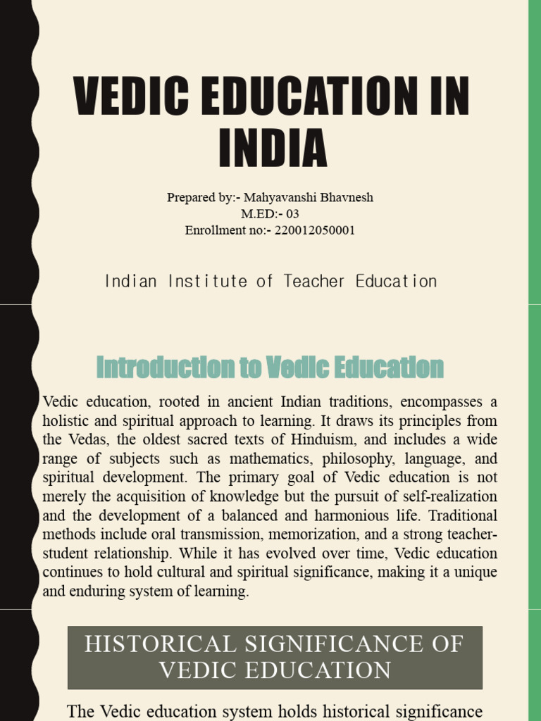 Overview of Vedic Education System | PDF | Vedas | Guru