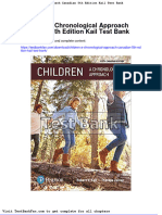 Children A Chronological Approach Canadian 5th Edition Kail Test Bank