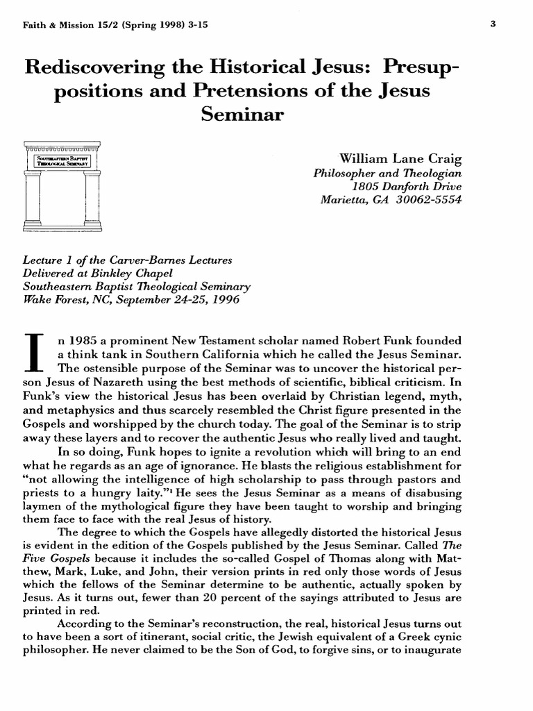 What Is The Historical Jesus
