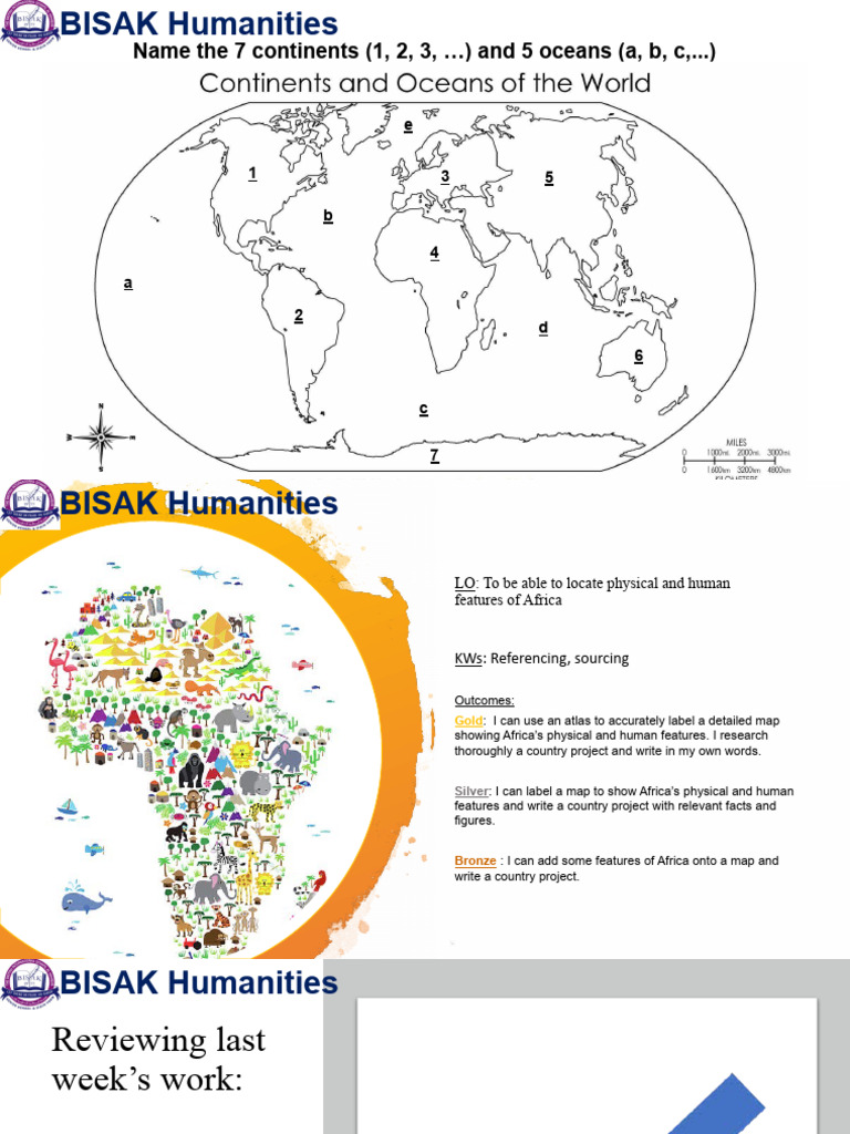 Mapping Africa's Human Features | PDF | Africa | Earth Sciences