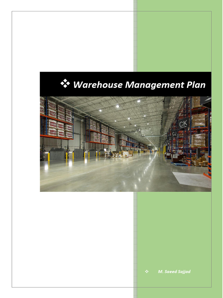 Comprehensive Warehouse Management Plan | PDF | Warehouse | Housekeeping