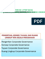 New Pertemuan Ke 1. Pengertian, Konsep, Tujuan, Dan Ruang GCG