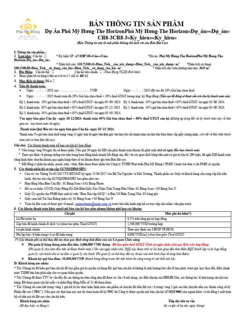 TTSP CR 8-3 Từ 11.07.2023 | PDF