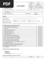 PPC Lifting Permit