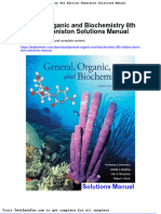 General Organic and Biochemistry 8th Edition Denniston Solutions Manual