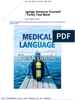 Medical Language Immerse Yourself 2nd Edition Turley Test Bank
