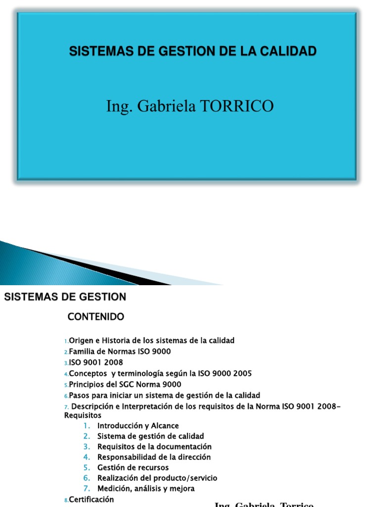 ISO 9001-2008 SGC - 2011com | PDF | Gestión de la calidad | Iso 9000