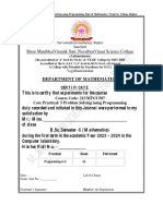 C Journal Virani DT 25 07 2023 BSC Sem 5 Yr - 2023-2024-1