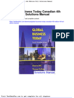 Global Business Today Canadian 4th Edition Hill Solutions Manual