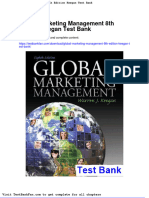 Global Marketing Management 8th Edition Keegan Test Bank